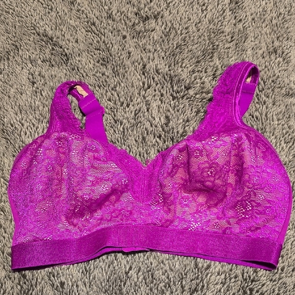 Ambrielle Lace Bralette in Vibrant Purple 38DD - Picture 1 of 2